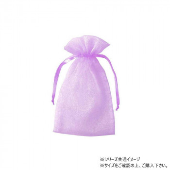 青山　ナイロン製カラーポーチ オーガンジーポーチ(長方形 10cm×7.5cm×10枚入  7385-38