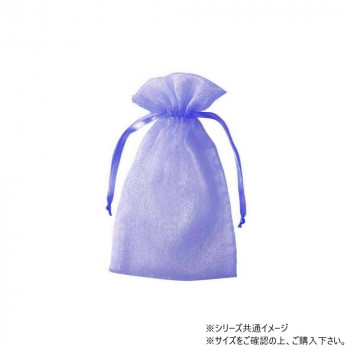 青山　ナイロン製カラーポーチ オーガンジーポーチ(長方形 10cm×7.5cm×10枚入  7385-39