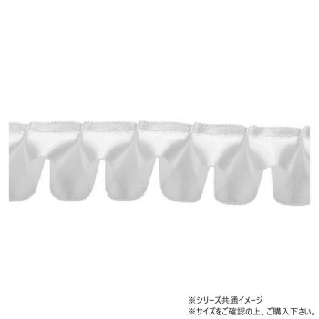 青山　リボン コルダサテンフリル 25mm×3m 2116-01