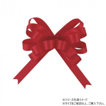 青山　リボン　ワンタッチリボン ループボウ カスタムサテン 13mm幅×50枚入 6896-86