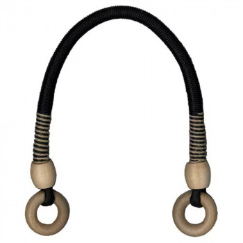 INAZUMA イナズマ 麻バッグ持ち手 (約)35cm 2本手 26 黒 BM-3588