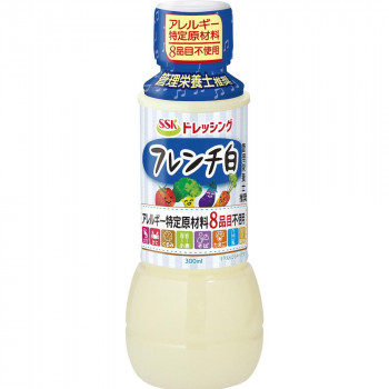 SSK アレルギー特定原材料8品目不使用フレンチ白ドレッシング 300ml×12個入 360215