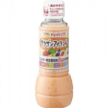 SSK アレルギー特定原材料8品目不使用サウザンアイランドドレッシング 300ml×12個入 360221