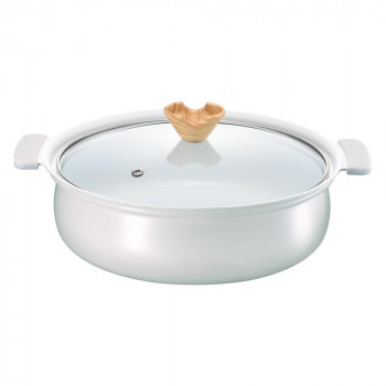 CT-36 coronto コロント IH対応 セラミックコーティング軽量浅型卓上鍋 24cm グレー 16266065