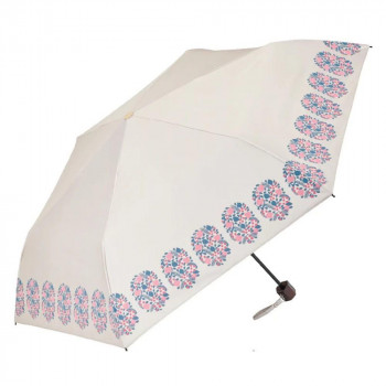 Kippis キッピス 全天候 折 55cm オルナメッティ ベージュ S355-0810BG1-BG