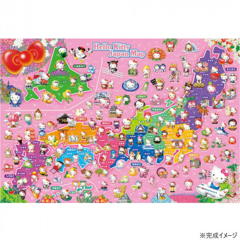 ビバリー ジグソーパズル サンリオ ご当地キティ 日本地図 EX 1000ピース 1000-161