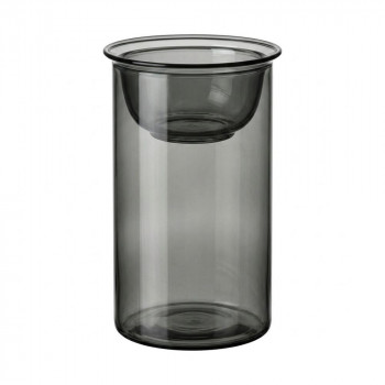SOW MINI BULB VASE 水栽培ガラスベース クリア 11cm グレー KEGY4053GY