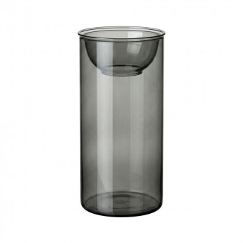 SOW BULB VASE 水栽培ガラスベース クリア ロング グレー KEGY4070GY