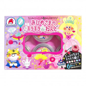 シルバーバック おひめさまのキラキラねんど6色 012045