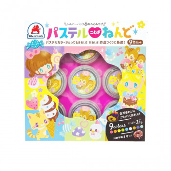 シルバーバック パステルこむぎねんど9色 012033