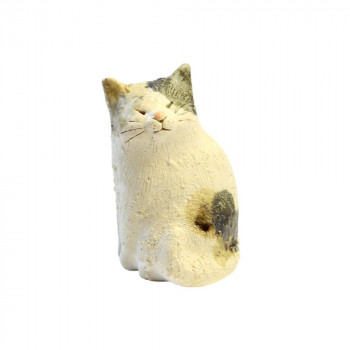 陶里 信楽焼 置物 猫 親(三毛) AR239