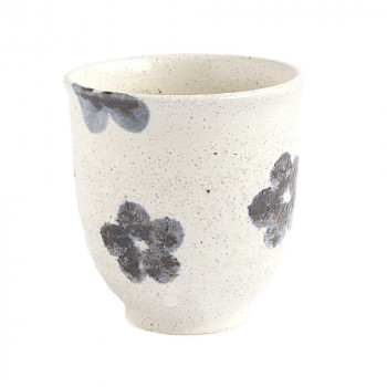 陶里 信楽焼 湯呑 華紋湯呑(大) W514-09