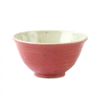 陶里 信楽焼 飯碗 彩雲(赤)飯碗 W409-06