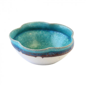 陶里 信楽焼 小鉢 アクア花小鉢 W421-02