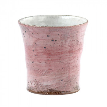 陶里 信楽焼 焼酎カップ 千歳(ピンク)焼酎カップ W319-06