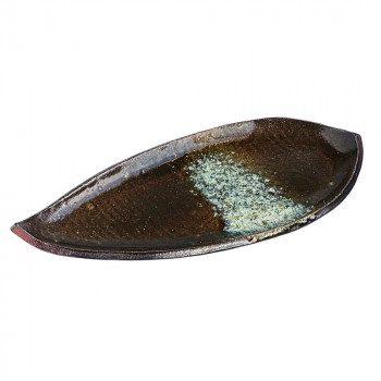 陶里 信楽焼 皿 星雲長皿(大) W523-05