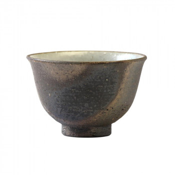 陶里 信楽焼 茶器 いぶし煎茶碗(1個) W915-07