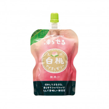 友桝飲料 果実アイス＆ゼリー  白桃130g 30本入 2435001
