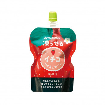 友桝飲料 果実アイス＆ゼリー  イチゴ130g 30本入 2435002