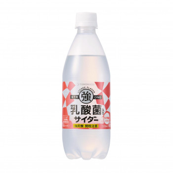 友桝飲料 乳酸菌入りサイダー(友桝)500ml 24本入 2102622