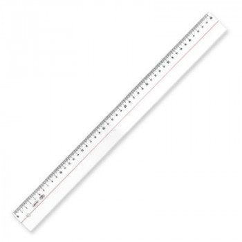 共栄プラスチック メタクリル直線定規 45cm A-2545