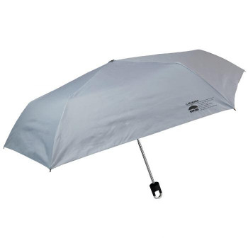 アテイン 傘 晴雨兼用ミニ カラビナ手元 UNiB55cm　ブルーグレー 6759