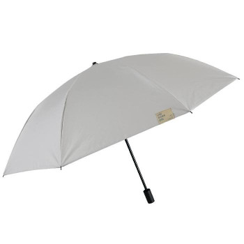 アテイン 傘 晴雨兼用2段折り 2WAY Life goes on55cm　グレー 6804
