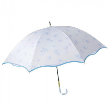 アテイン 傘 晴雨兼用手開き WATER COLOR PETAL55cm　ティールブルー 6749