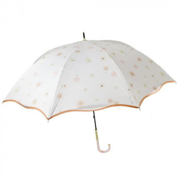 アテイン 傘 晴雨兼用手開き WATER COLOR PETAL55cm　オフ白 6749