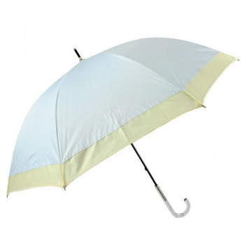 アテイン 傘 晴雨兼用手開き オーガンジー切継ぎ55cm　サックス 6725