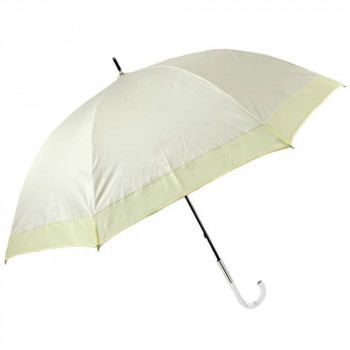 アテイン 傘 晴雨兼用手開き オーガンジー切継ぎ55cm　ベージュ 6725