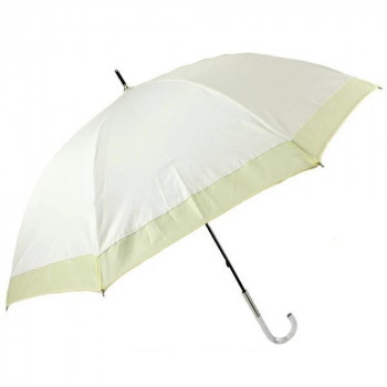 アテイン 傘 晴雨兼用手開き オーガンジー切継ぎ55cm　オフ白 6725