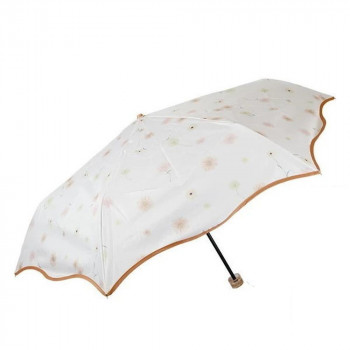 アテイン 傘 晴雨兼用ミニ WATER COLOR PETAL55cm　オフ白 6750