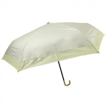 アテイン 傘 晴雨兼用ミニ オーガンジー切継ぎ55cm　ベージュ 6726