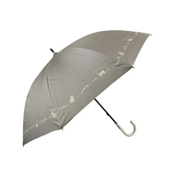 アテイン 傘 晴雨兼用手開き バレリーナキャット　グレージュ 6700