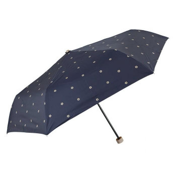アテイン 傘 晴雨兼用ミニ small floral dot　ネイビー 6790