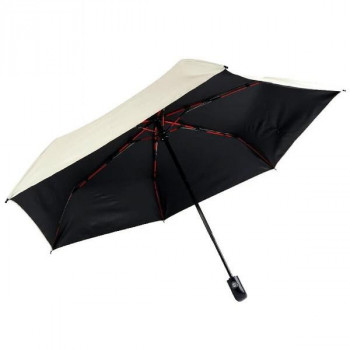 アテイン 傘 晴雨兼用 自動開閉ミニ Red Flame60cm　オフ白 6793