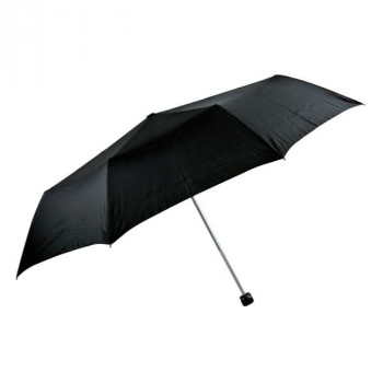 アテイン 傘 65cm8K 軽量ミニ 晴雨兼用・無地　黒 4086