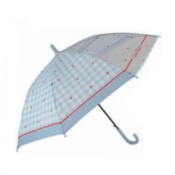 アテイン 傘 Cute Check55cm　サックス 1428
