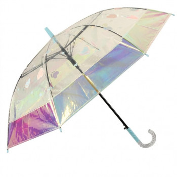 アテイン 傘 オーロラビニール切継ぎ pops heart55cm　 1421