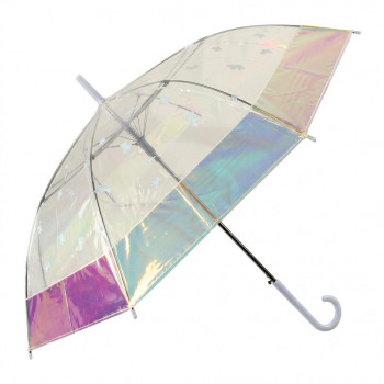 アテイン 傘 オーロラビニール切継ぎ bear raindrops58cm　 1422