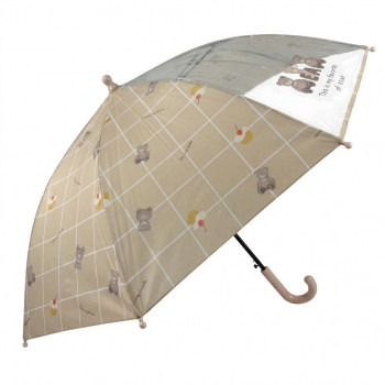 アテイン 傘 レトロベアー50cm　ベージュ 1380