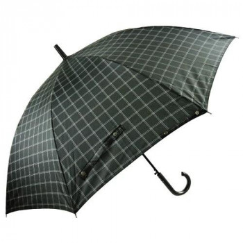 アテイン 傘 65cmチェック（強風対応）　黒 3370