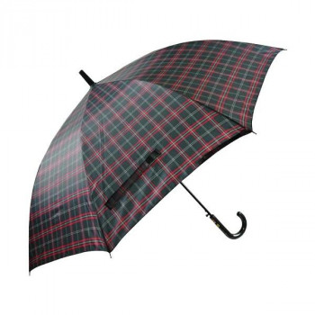 アテイン 傘 65cmチェック FRP骨　黒 3365