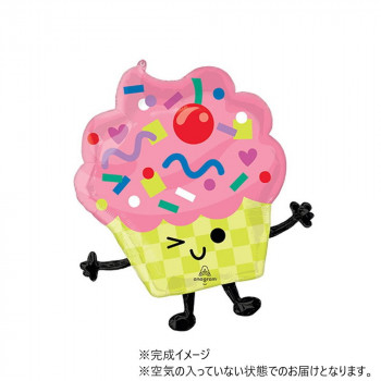 P-AG L-SHP バイブラントカップケーキバースデー P-ANG50315 風船 バルーン