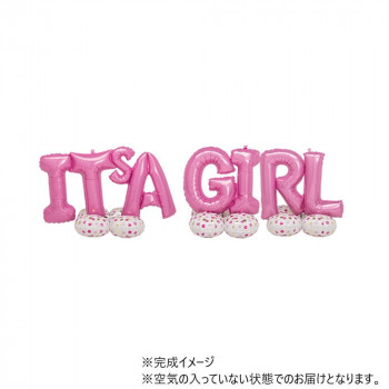 AGエアルーンズフレーズキット イッツアガール ANG44491 風船 バルーン