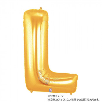 34インチレターバルーン　ゴールド （ L ）BLT00912 風船 バルーン
