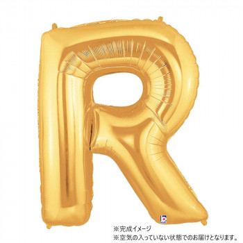 34インチレターバルーン　ゴールド （ R ）BLT00918 風船 バルーン