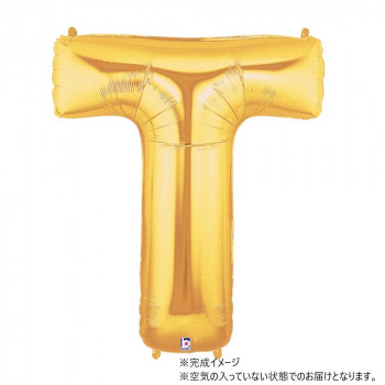 34インチレターバルーン　ゴールド （ T ）BLT00920 風船 バルーン
