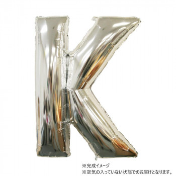 34インチレターバルーン　シルバー （ K ）BLT15911 風船 バルーン